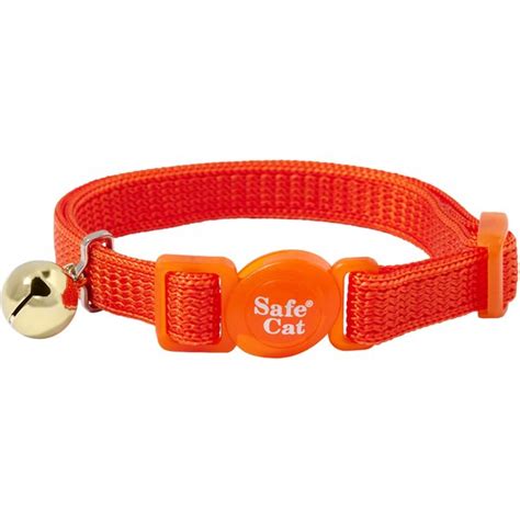 Safe Cat Snag Proof Polyester Breakaway Cat Collar With Bell Sunset