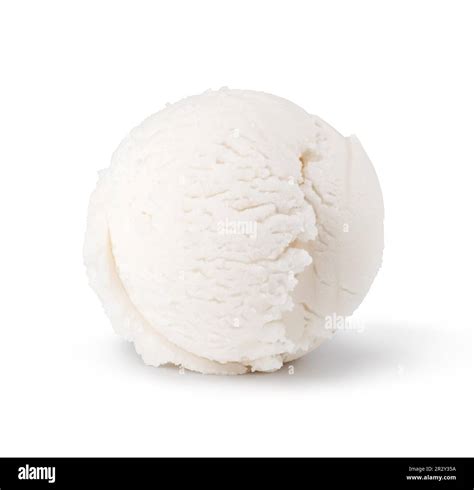 ice cream scoop isolated on white background Stock Photo - Alamy