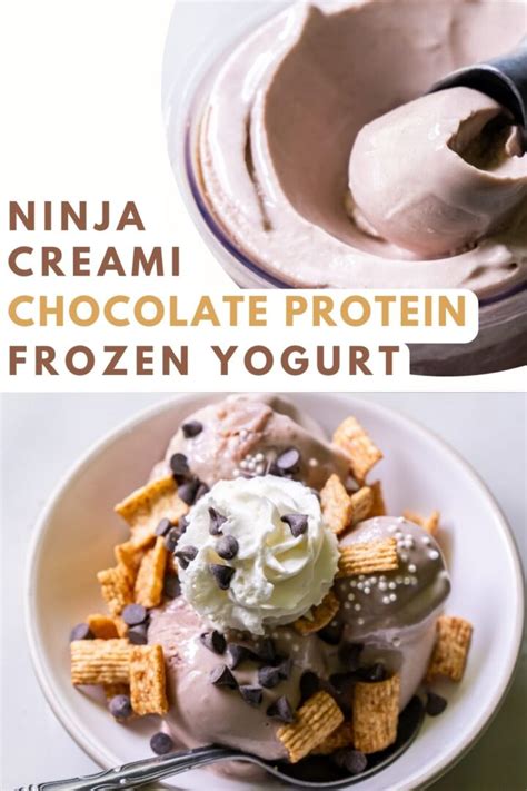 Ninja Creami Chocolate Protein Frozen Yogurt