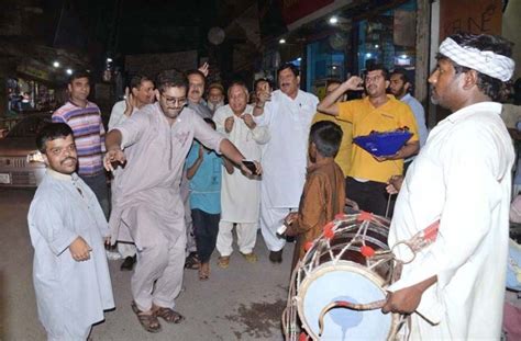 Supporters Of Pakistan Muslim League Nawaz Pml N Celebrating The