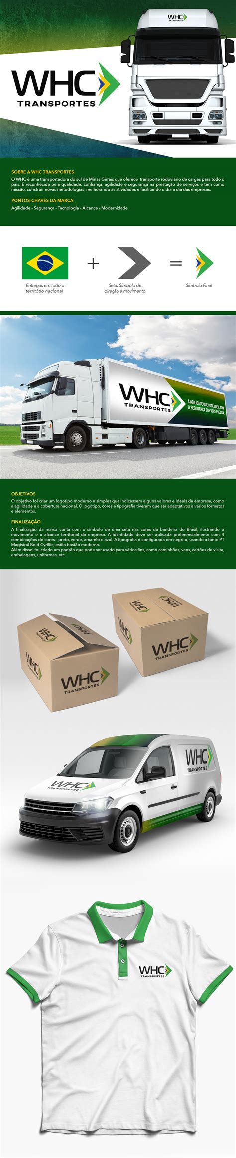 Identidade Visual Whc Transportes On Behance