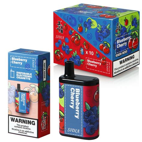 Wholesale Sidia 3000 Puffs 10 Ml Disposable Vape Flavor Of Blueberry