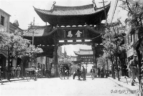 1930年代昆明老照片 圆通寺、碧鸡坊、金马坊、昆明西山 天下老照片网