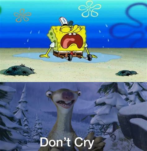 Sid Tells Spongebob Dont Cry By Wreny2001 On Deviantart