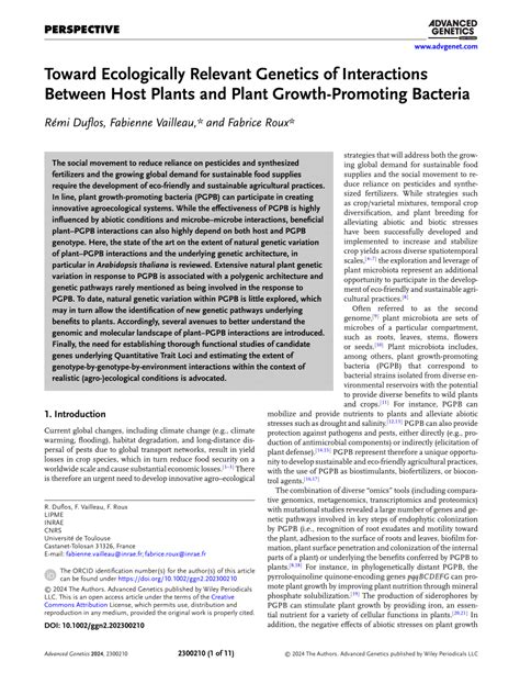 Pdf Toward Ecologically Relevant Genetics Of Interactions Between