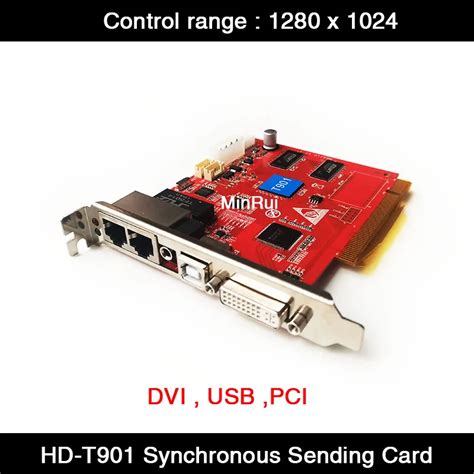 Huidu Synchronous Full Color Led Screen Sending Card Hd T901 Work With