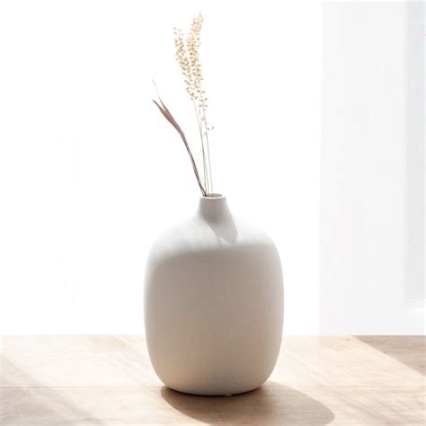 Vase Ceola Ceramique Blanc X H Blomus Le Temps Des Envies