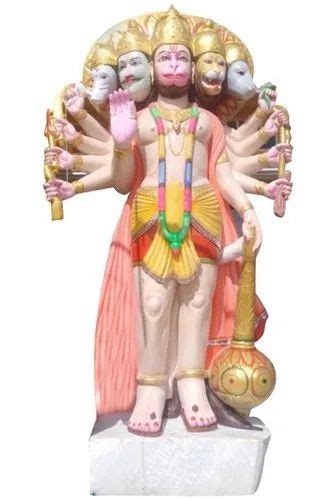 15 Feet Marble Panchmukhi Hanuman Statue For Worship Temple At Rs