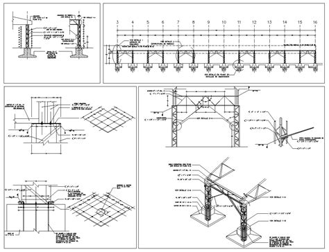 Steel Structure Detail Cad Drawings Download Cad Drawings Of