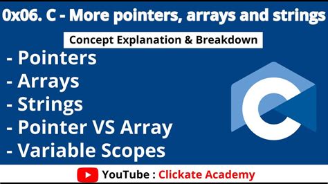 More Pointers Arrays Strings In C Tutorial 0x06 C More Pointers