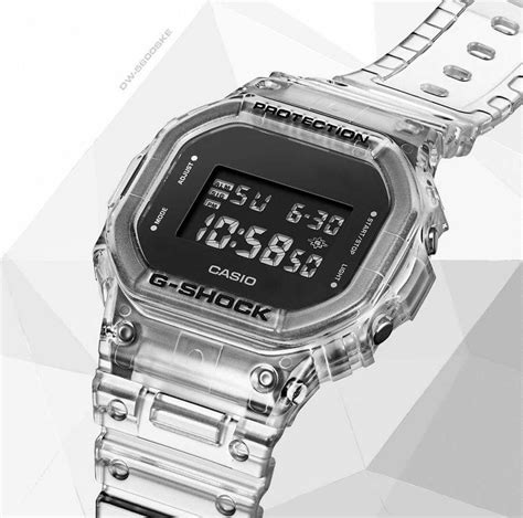 Rel Gio Casio G Shock Digital Dw Ske Dr Transparente