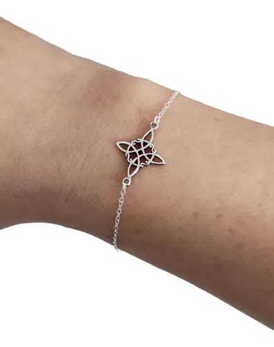 Pulsera Nudo De Brujas De Plata Cuotas sin interés