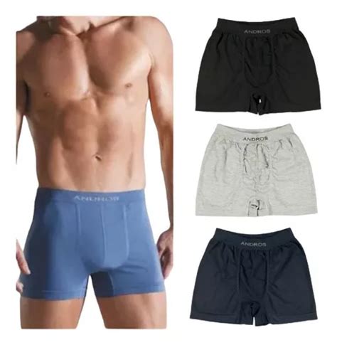 Pack X3 Calzoncillo Boxer Andros Sin Costura Algodon A 5015 MercadoLibre