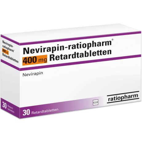 Nevirapin Ratiopharm 400 Mg Retardtabletten Ratiopharm GmbH