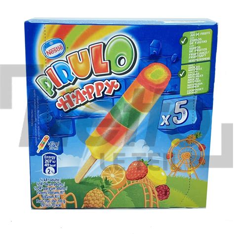 Pirulo Happy Glaces à Leau Aux Fruits X5 350g Nestle Nestle