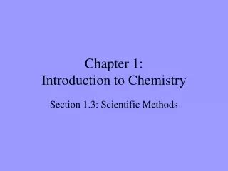 Ppt Chapter Introduction To Chemistry Powerpoint Presentation Free