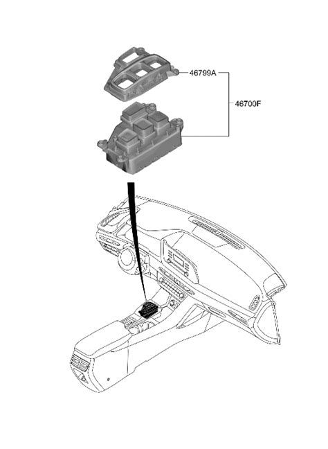 467w0 L1200 Psh Genuine Hyundai Lever Complete Shift By Wire