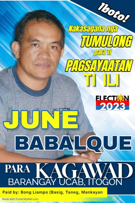 Barangay Election Template Postermywall