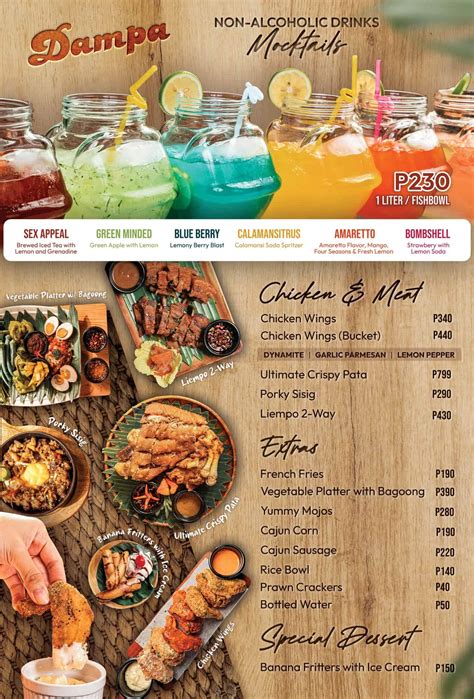 Dampa Seafood Grill Menu Prices Philippines 2025 Updated All About