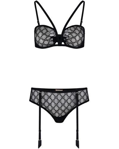 Black Lingerie And Panty Sets For Women Lyst