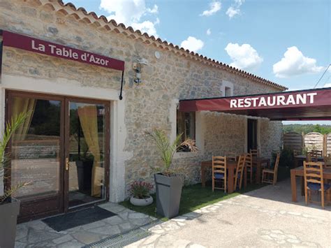 Restaurant La Table D Azor Dans Lussan