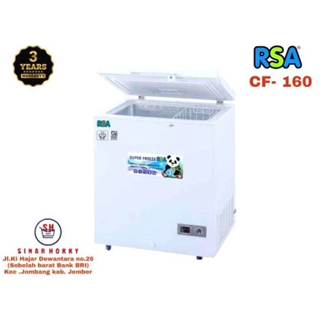 Jual Freezer Box Chest Freezer Rsa Cf Liter Bergaransi Resmi