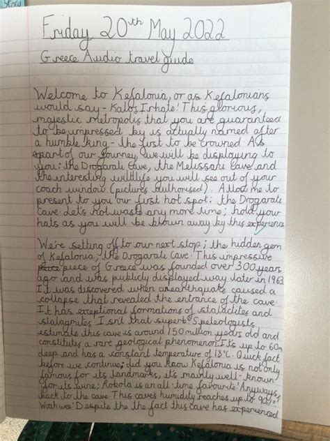 Year 6 Writing Examples Hartburn Primary School