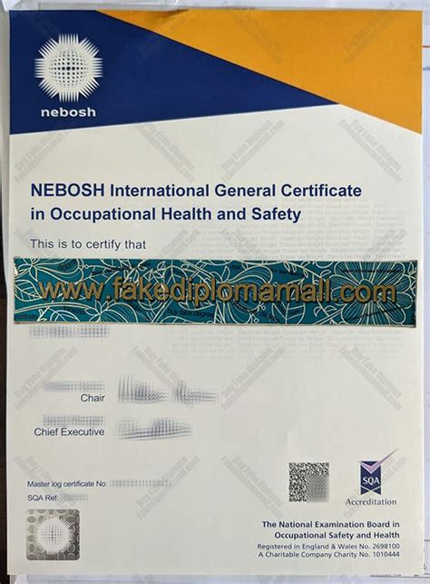 NEBOSH IGC Certificate Best Site To Buy Fake Diploma