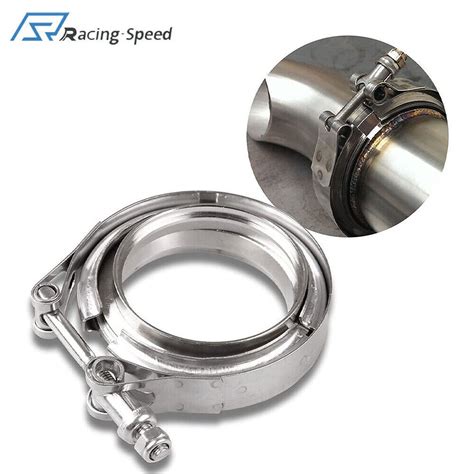 V Band Flange Clamp Kit For Turbo Exhaust Stainless Steel