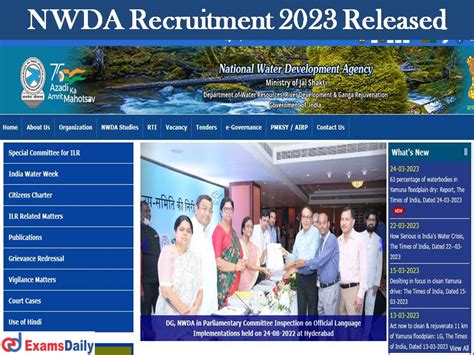 Nwda Recruitment Released Check Eligibility Other Details Here