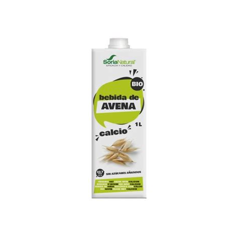 BEBIDA AVENA BIO 1L SORIA NATURAL