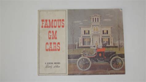 Copyright 1962 Famous GM Cars A General Motors Family Album Pamphlet - Etsy