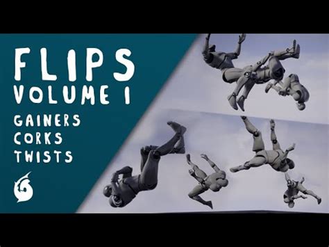 Flips Volume I Gainers Corks Twists Motion Capture Animations For