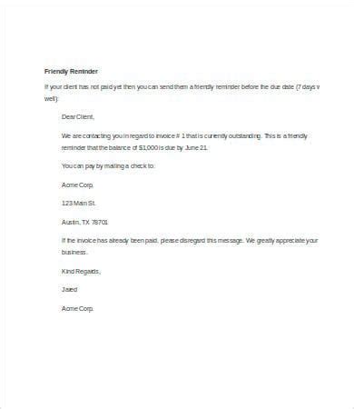 Friendly Reminder Email - 7+ Free Word, PDF Documents Download | Free ...