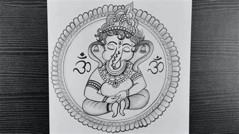 Ganesh Chaturthi Pencil Drawing // How To Draw Lord Ganesha Drawing ...