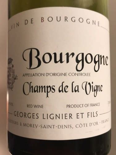 Georges Lignier Et Fils Champs De La Vigne Bourgogne Vivino Us