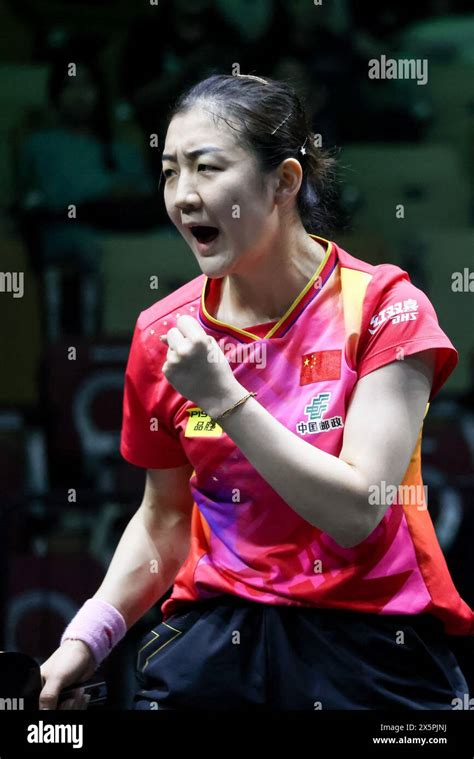 Jeddah Saudi Arabia Th May Chen Meng Of China Reacts During