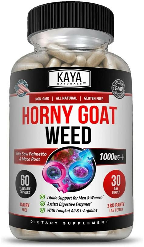 Amazon Kaya Naturals Horny Goat Weed Extract For Adult Enhancement