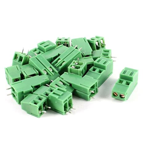 Iivverr Pcs Terminals Mm Pitch Pcb Screw Terminal Block Connector