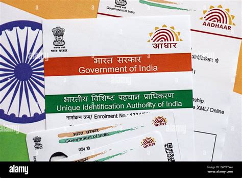 Indian Aadhaar Card From Unique Identification Authority Of India On