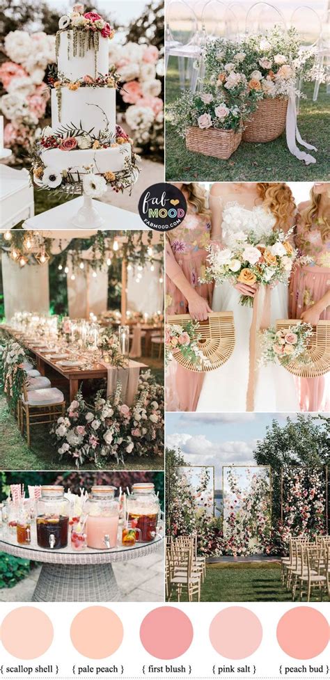 Romantic Garden Wedding In Soft Pink And Peach Colour Theme Wedding