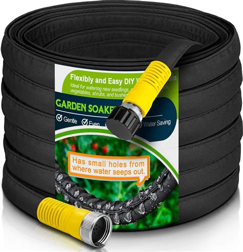 Amazon Laveve Flat Garden Soaker Hose Ft Heavy Duty Water