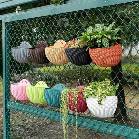 Panier suspendu Jardinière Jardin Pot De Fleur En Plastique Panier