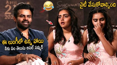 Sai Dharam Tej Hilarious Reply To Soniya Singh About His Lungi