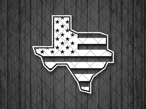 USA Texas State Vinyl Decal Sticker, US Flag Texas State Car Decal ...