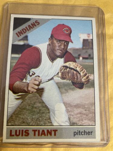 1966 Topps Luis Tiant 285 Baseball Card Vintage Indians Cleveland EBay