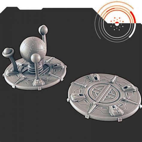 D Printable Sci Fi Scenery Galactic Council Support Free By Evan