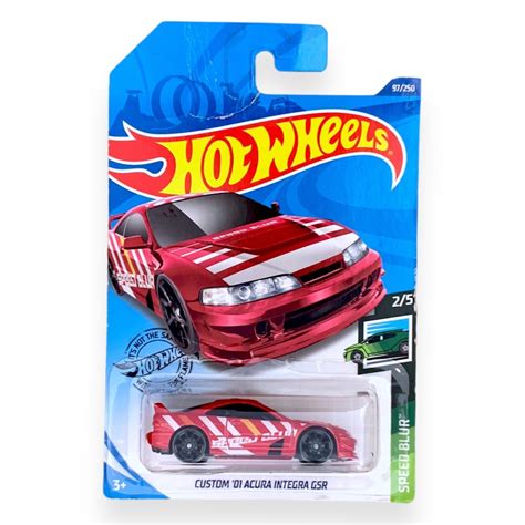 Miniatura Carro Hot Wheels Custom Acura Integra Gsr Vermelho Speed Blur Shopee Brasil
