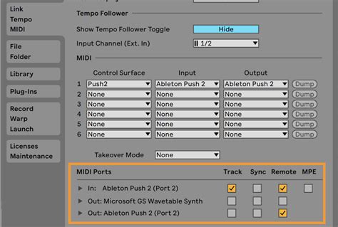 Push User Mode for custom MIDI mappings – Ableton