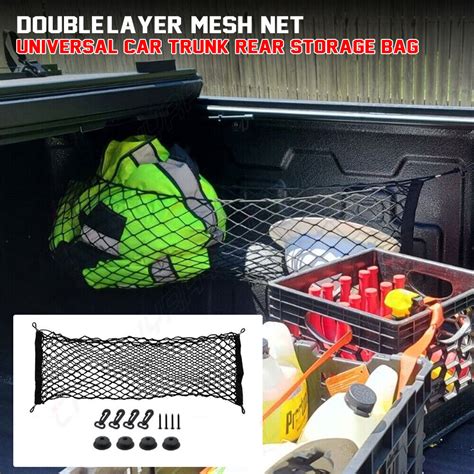 Rear Trunk Envelope Style Mesh Organizer Cargo Net For TOYOTA RAV4 2019